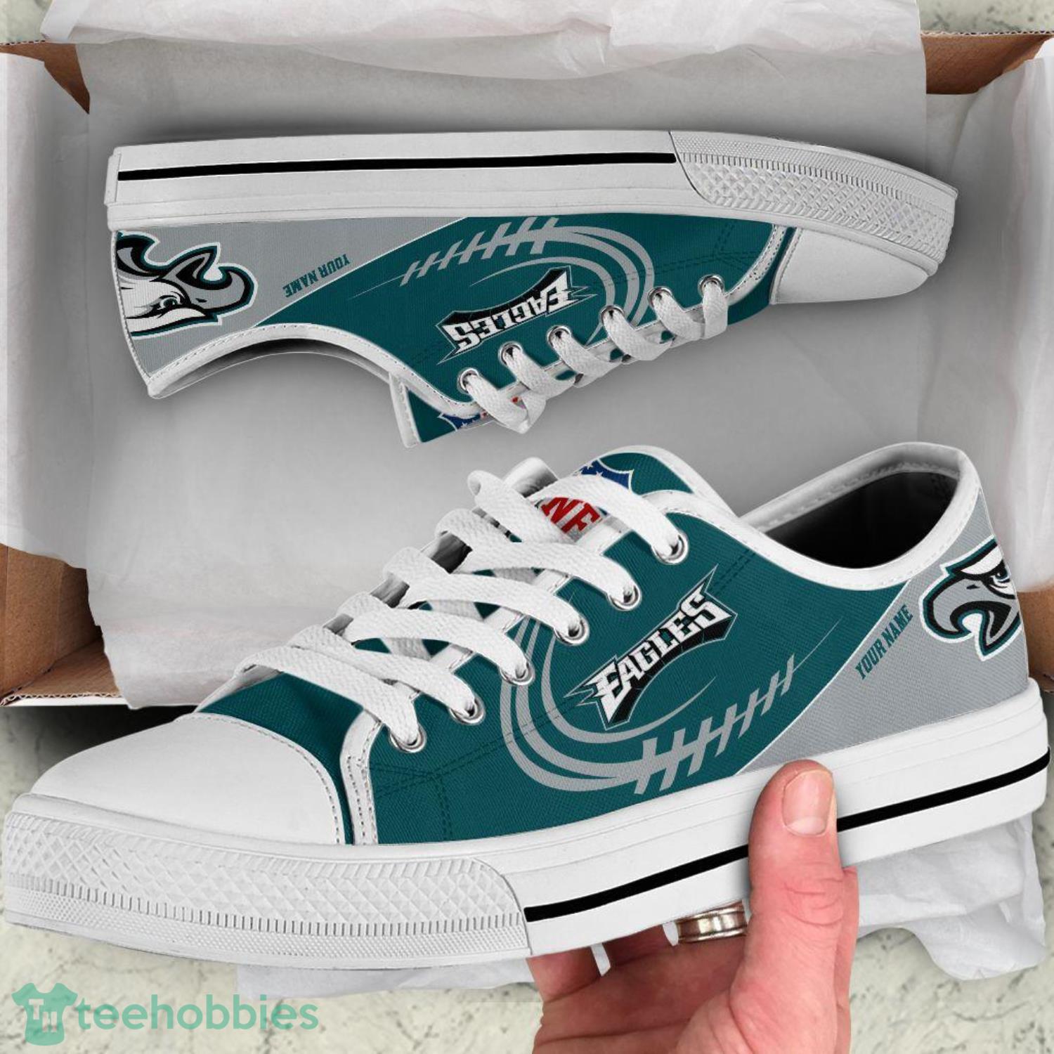 Custom Name Philadelphia Eagles Low Top Shoes For Fans Sport Product Photo 2