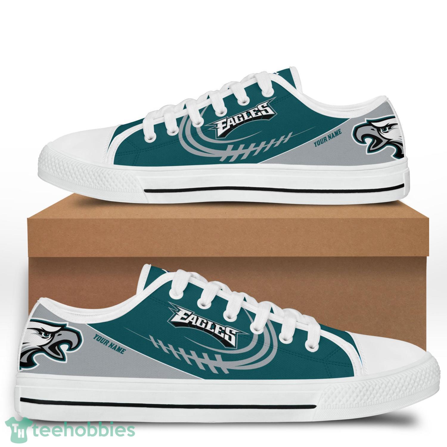Custom Name Philadelphia Eagles Low Top Shoes For Fans Sport Product Photo 1