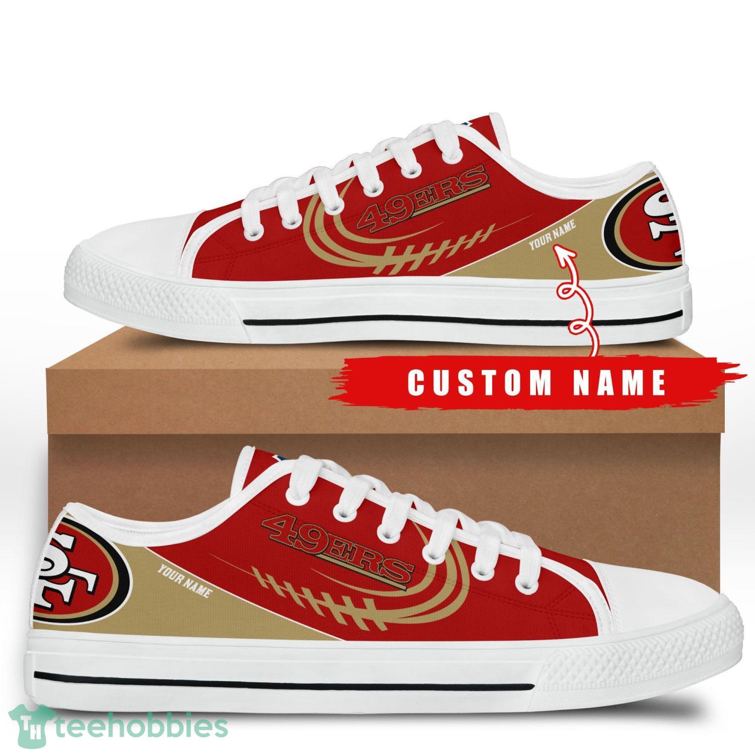 Custom Name San Francisco 49ers Low Top Shoes For Fans Sport Product Photo 1