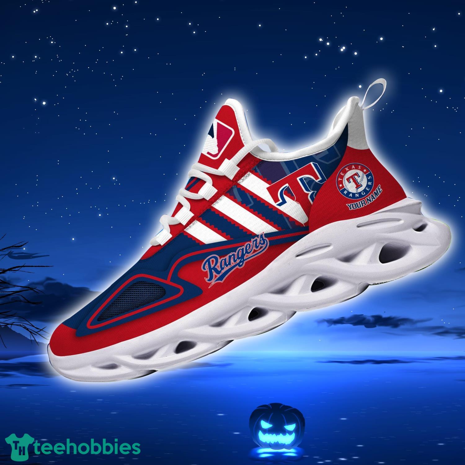 Custom Name Shoes Boston Red Sox Striped Max Soul Shoes Sport Sneakers -  Banantees