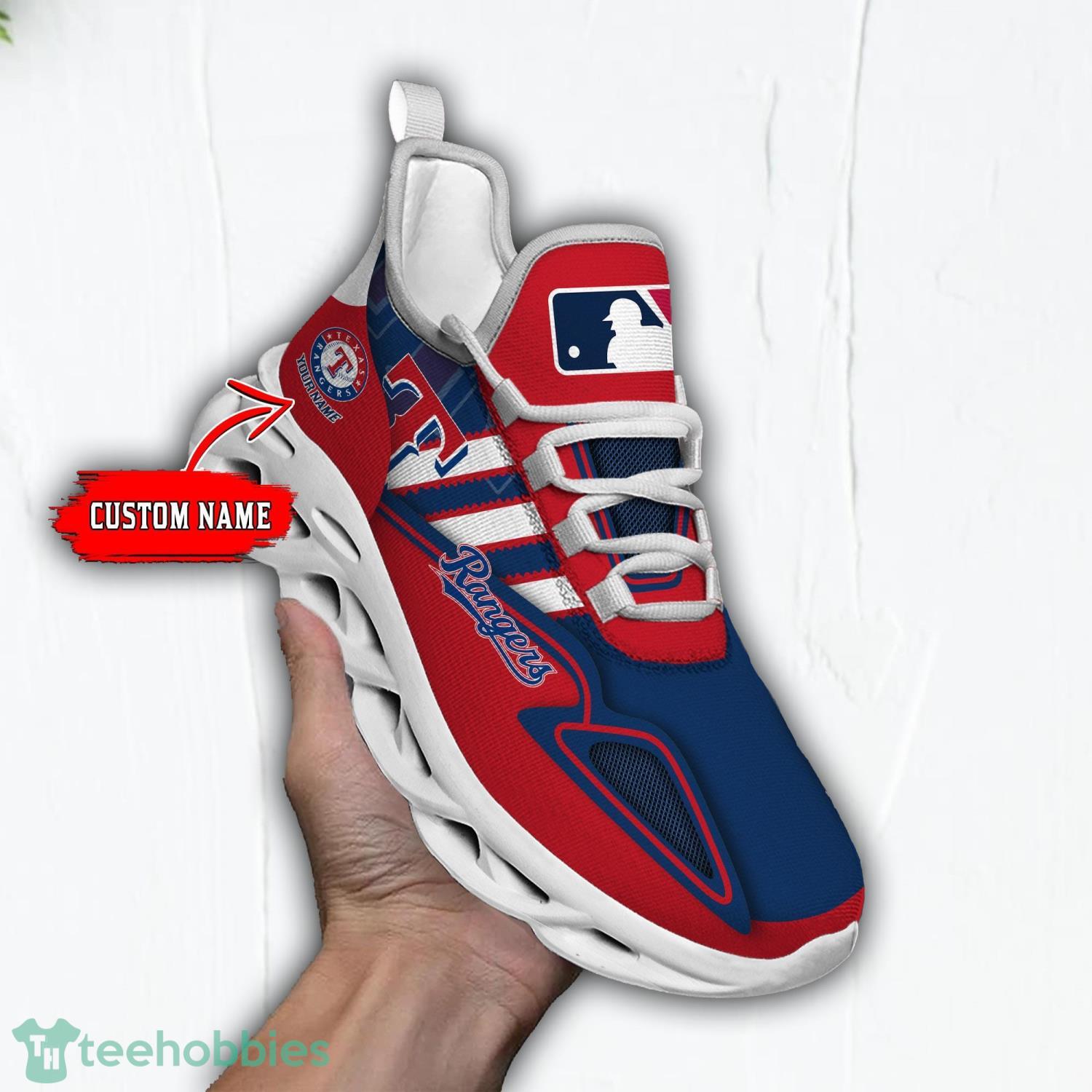 Custom Name Shoes Houston Astros Striped Max Soul Shoes Sport Sneakers -  Banantees