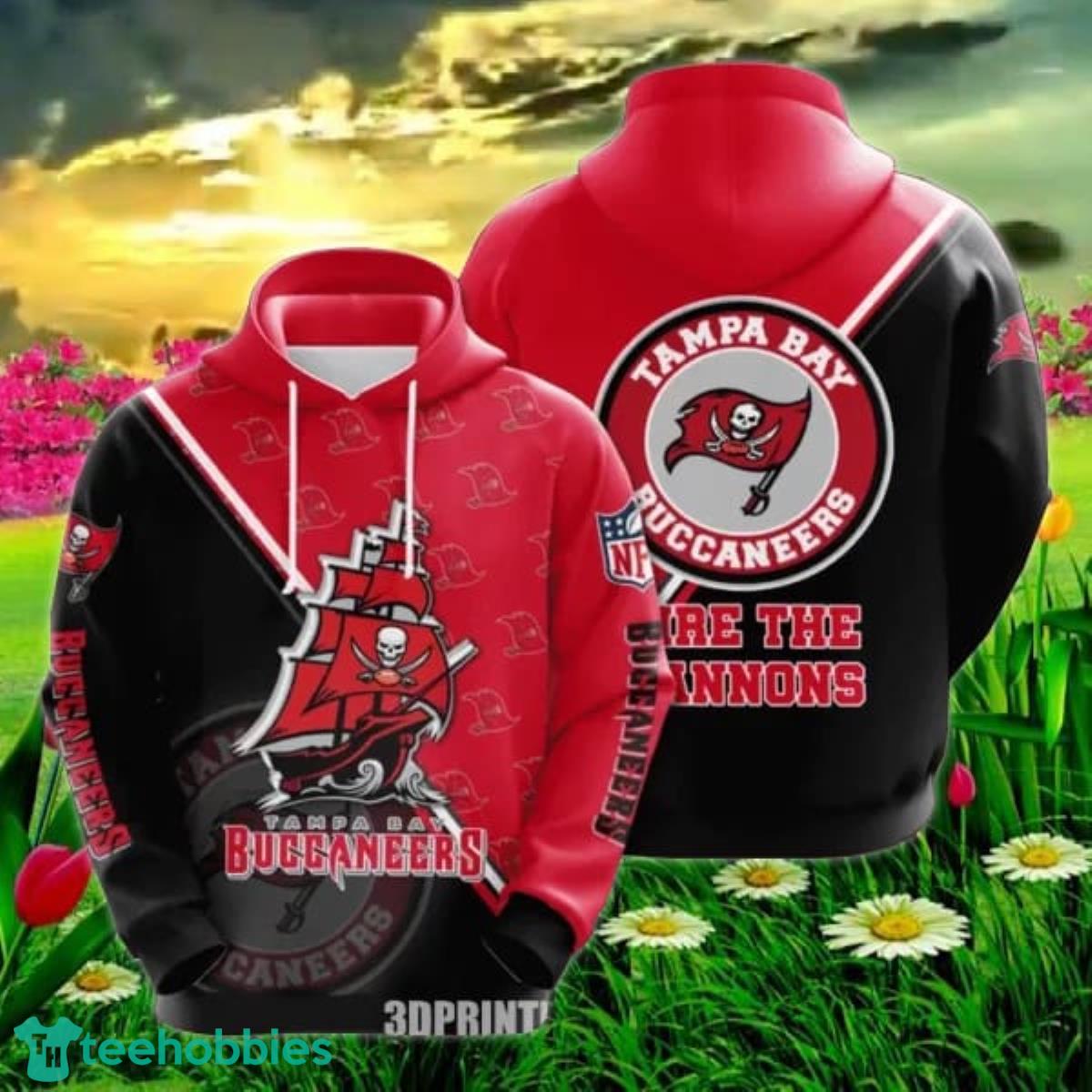 Custom Name Tampa Bay Buccaneers NFL 3D Hoodie Impressive Gift For Fans Product Photo 1