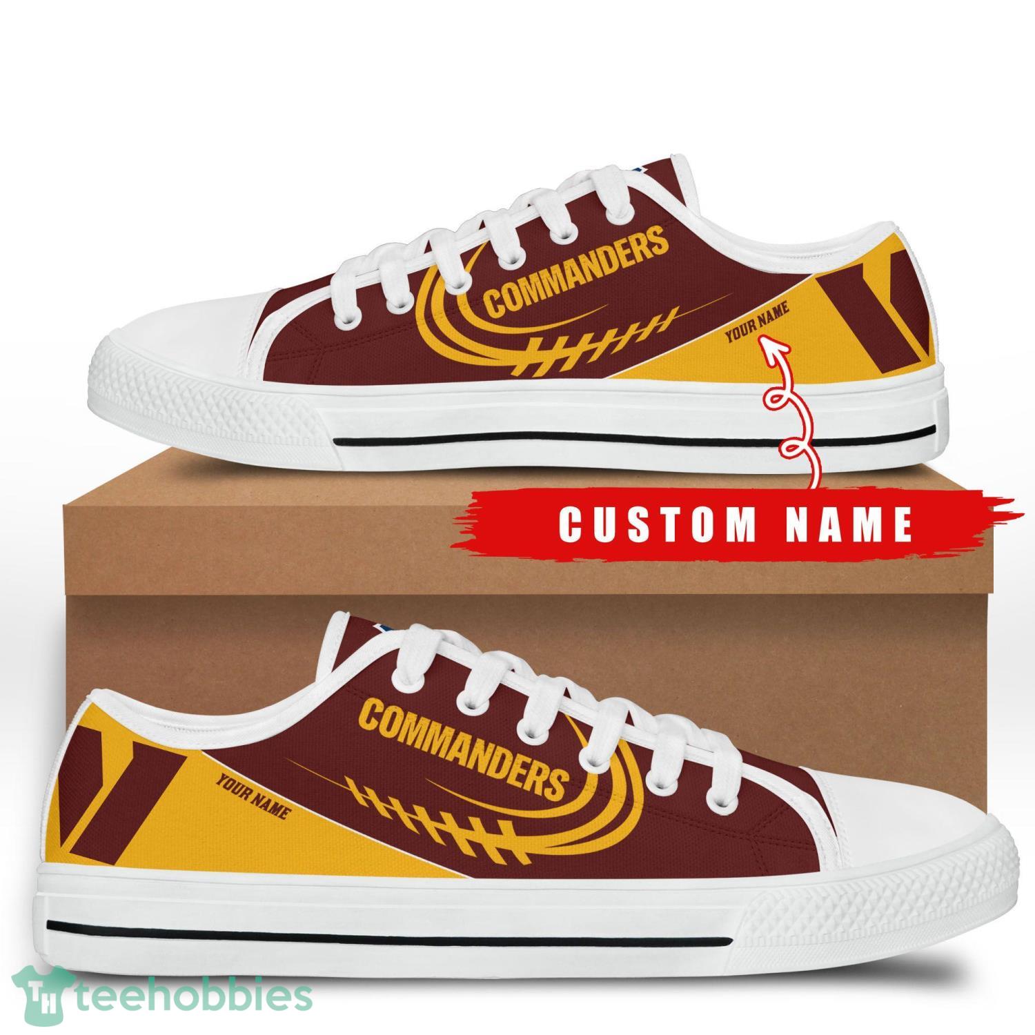 Custom Name Washington Football Low Top Shoes For Fans Sport Product Photo 2