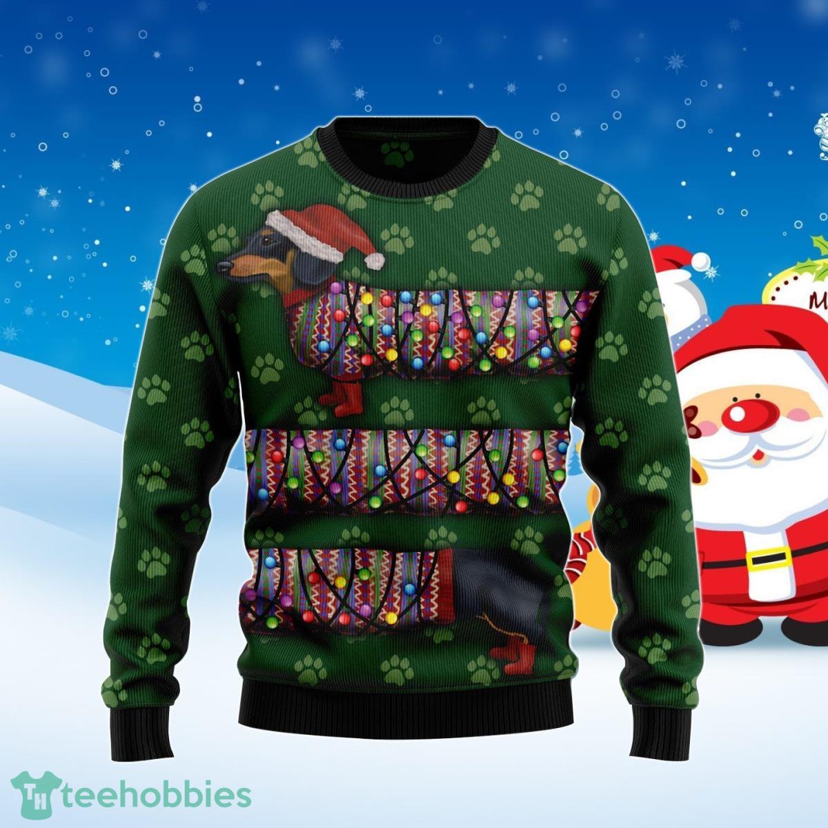 Dachshund Ugly Christmas Sweater Best Gift For Men And Women Product Photo 1