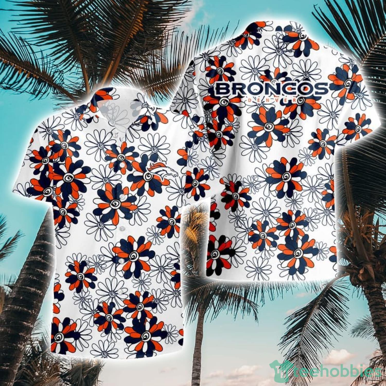 Denver Broncos Flower Pattern Aloha Hawaii Shirt Summer Holiday Gift - Stocktee Denver Broncos Flower Pattern Limited Edition Hawaii Shirt Summer Collection Size S-5XL NEW042607