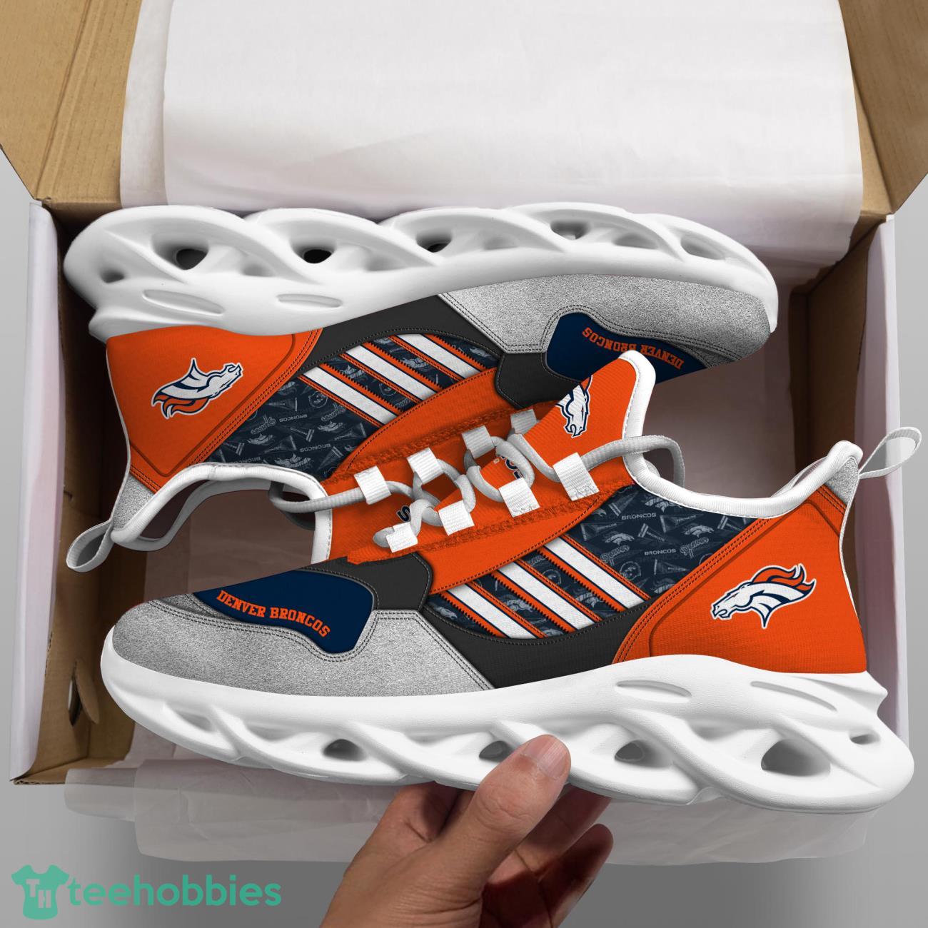 Denver Broncos NFL Logo Sport Team Max Soul Shoes Clunky Running Sneakers Product Photo 2