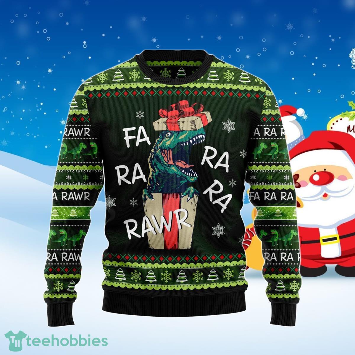 Dinosaur Jurassic ParkGift Farararawr Ugly Christmas Sweater Best Gift For Men And Women Product Photo 1