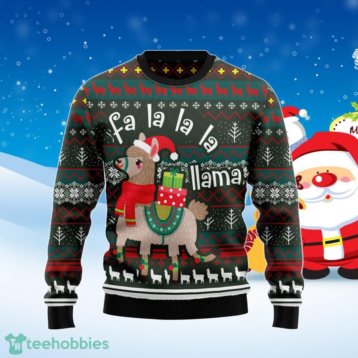 Fa La La La Llama Ugly Christmas Sweater Best Gift For Men And Women Product Photo 1