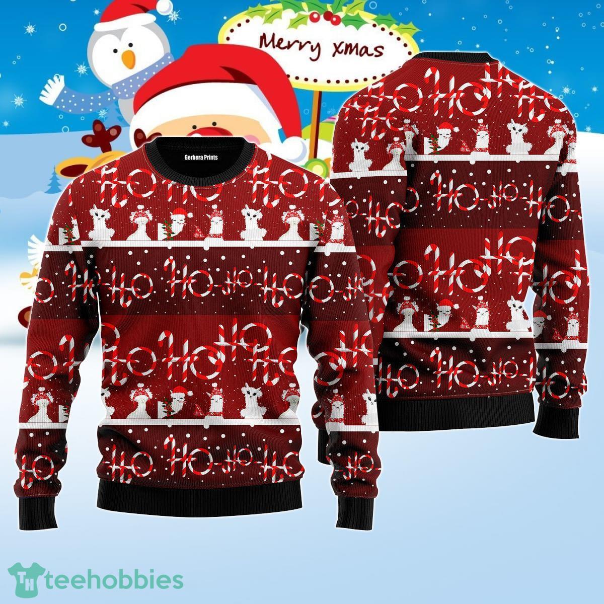Fa La La Llama Pattern Ugly Christmas Sweater Best Gift For Men And Women Product Photo 1