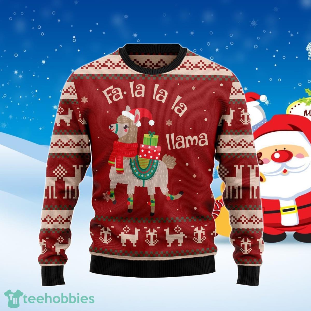 Fa La La Llama Ugly Christmas Sweater Best Gift For Men And Women Product Photo 1