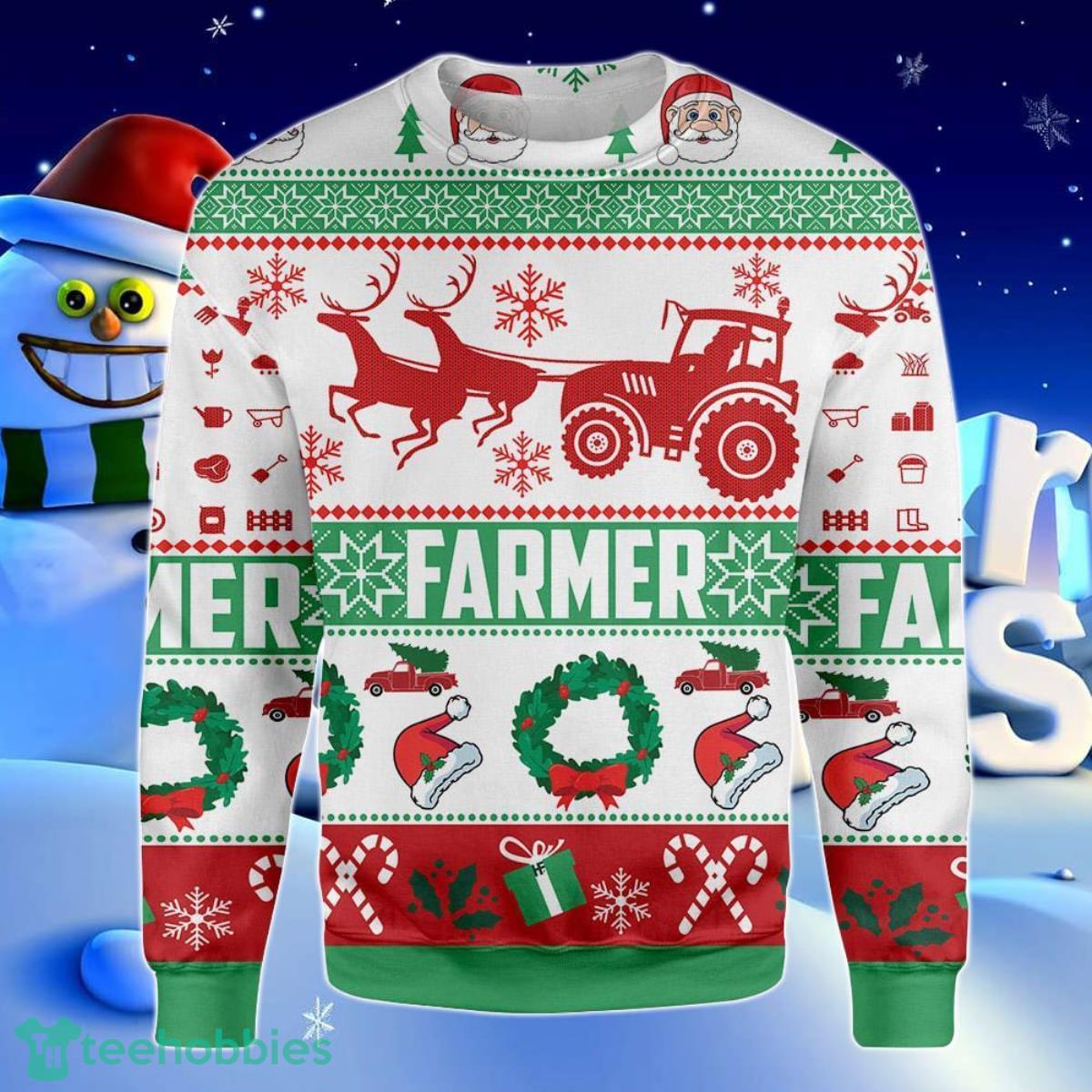 Farmer Christmas Gift Ugly Christmas Sweater Best Gift For Men And Women Product Photo 1