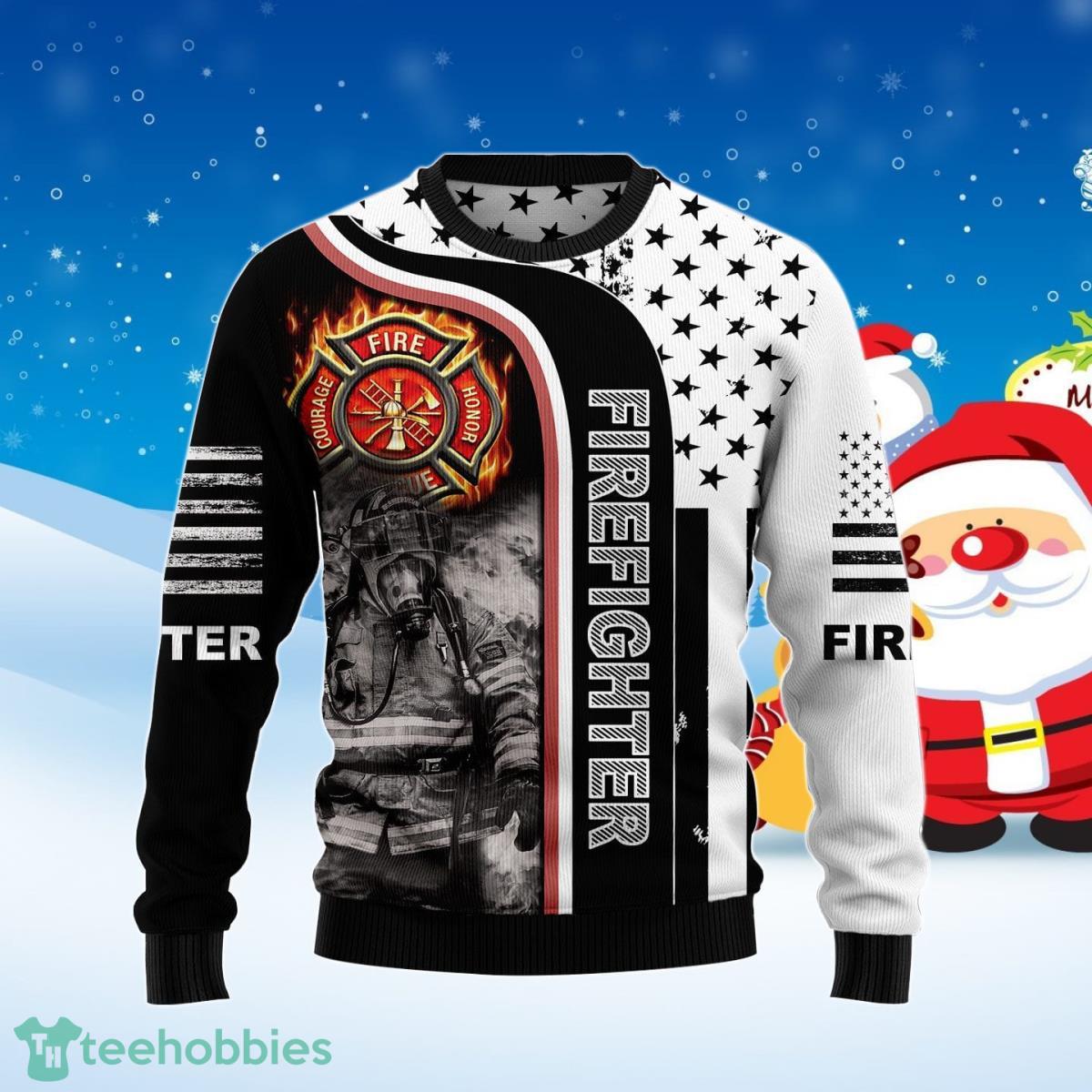 Firefighter Ugly Christmas Sweater Best Gift For Men And Women Product Photo 1