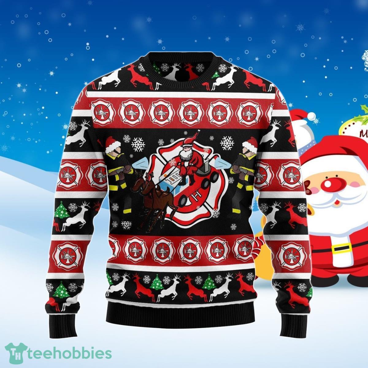 Fireman Firefighter Ugly Christmas Sweater Best Gift For Men And Women Product Photo 1