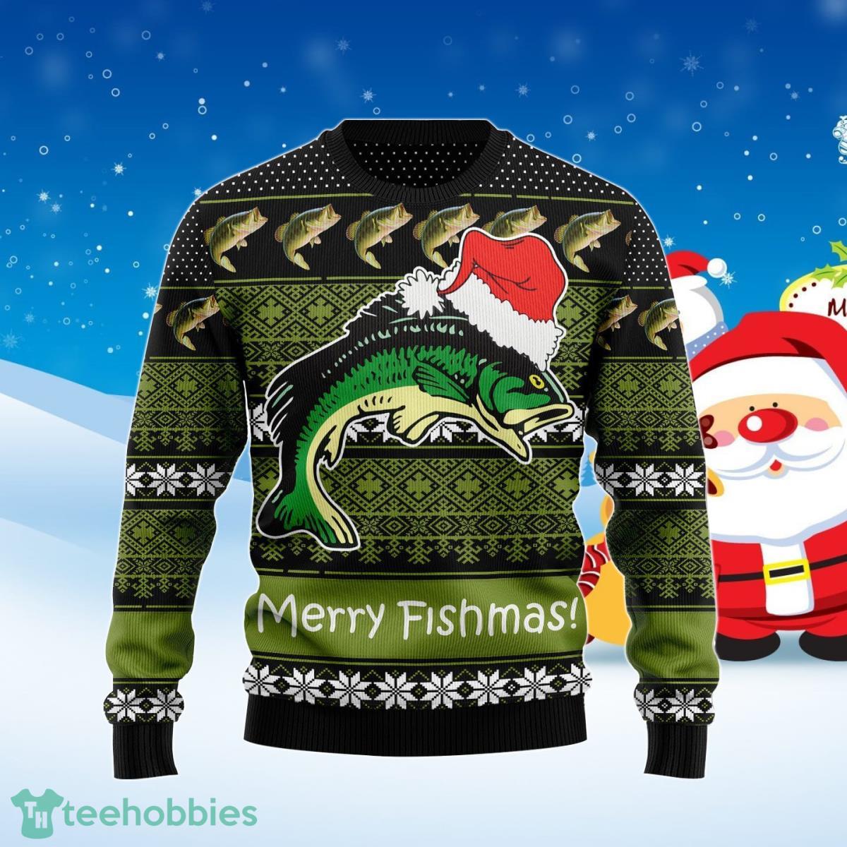 Fishing Merry Fishmas Ugly Christmas Sweater Best Gift For Men And Women Product Photo 1
