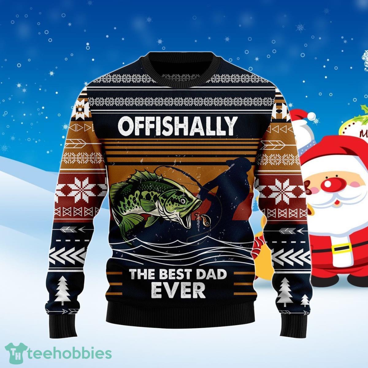 Fishing Retro Vintage Ugly Christmas Sweater Best Gift For Men And Women Product Photo 1