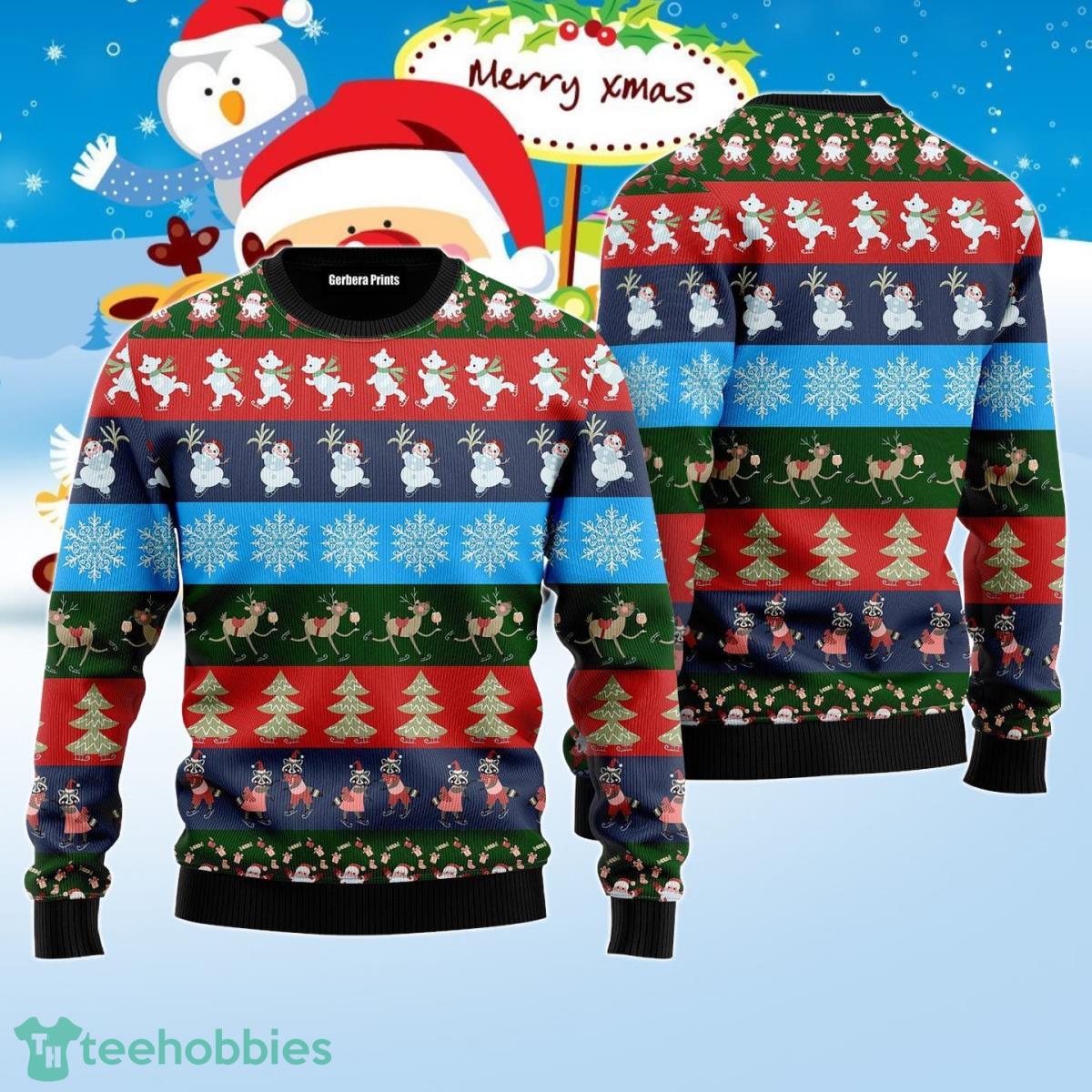 Funny Striped Christmas Pattern Ugly Christmas Sweater Best Gift For Men And Women Product Photo 1