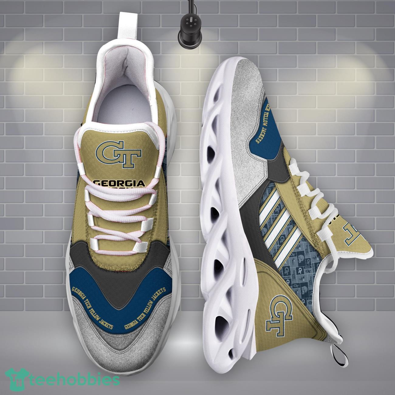 Georgia Tech Yellow Jackets NCAA3 Logo Sport Team Max Soul Shoes Clunky Running Sneakers Product Photo 1
