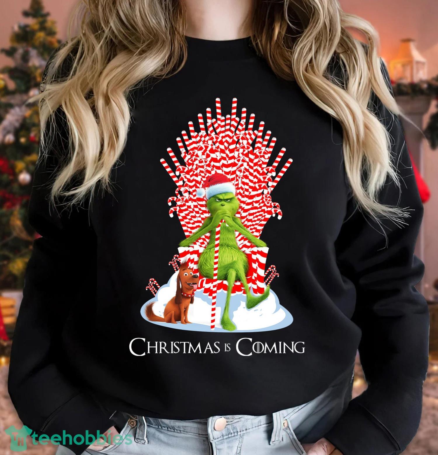 Grinch Christmas Is Coming Merry Grinchmas Shirt Funyy Christmas Gift Grinch Poses Shirt Product Photo 2