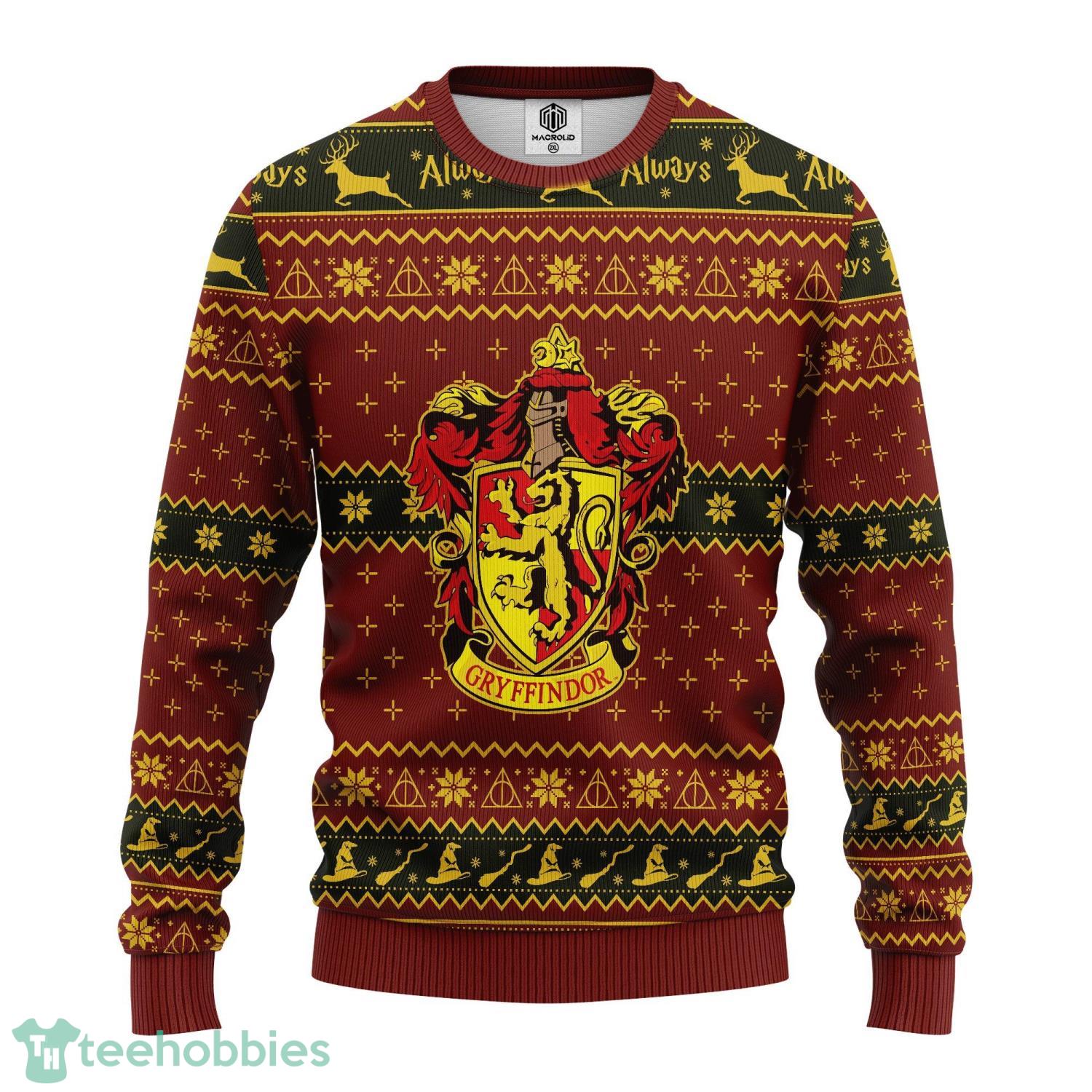 Gryffindor House Harry Potter All Over Print 3D Christmas Sweater - Gryffindor House Harry Potter All-Over Print Thicken Sweater Gryffindor House Harry Potter All Over Print 3D Christmas Sweater - Gryffindor House Harry Potter All-Over Print Thicken Sweater