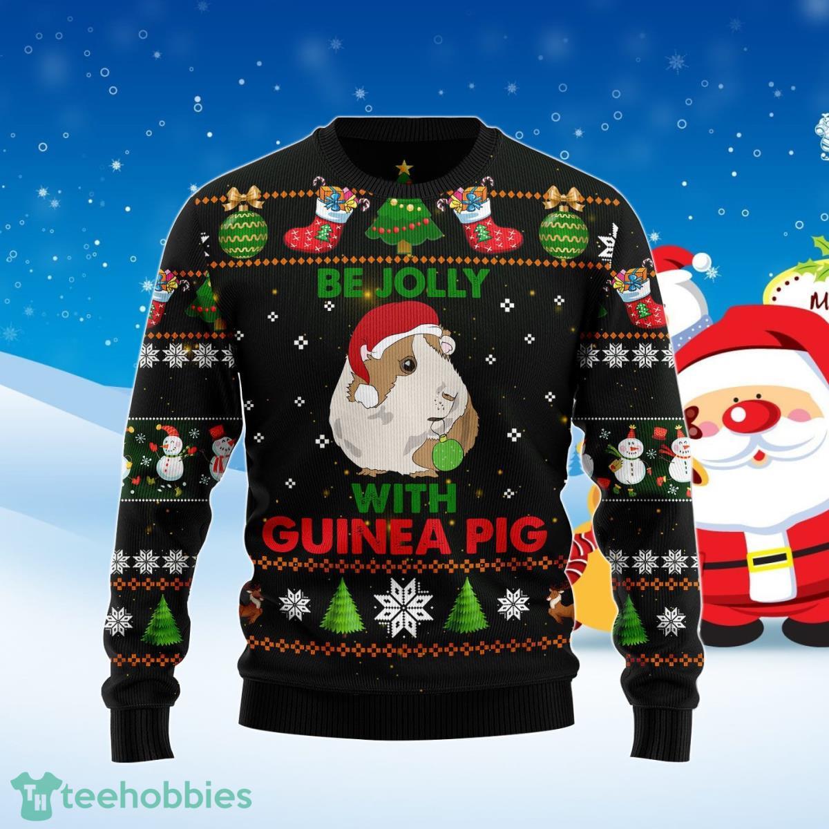 Guinea Pig Be Jolly Ugly Christmas Sweater Best Gift For Men And Women Product Photo 1 Guinea Pig Be Jolly Ugly Christmas Sweater Best Gift For Men And Women Product Photo 1