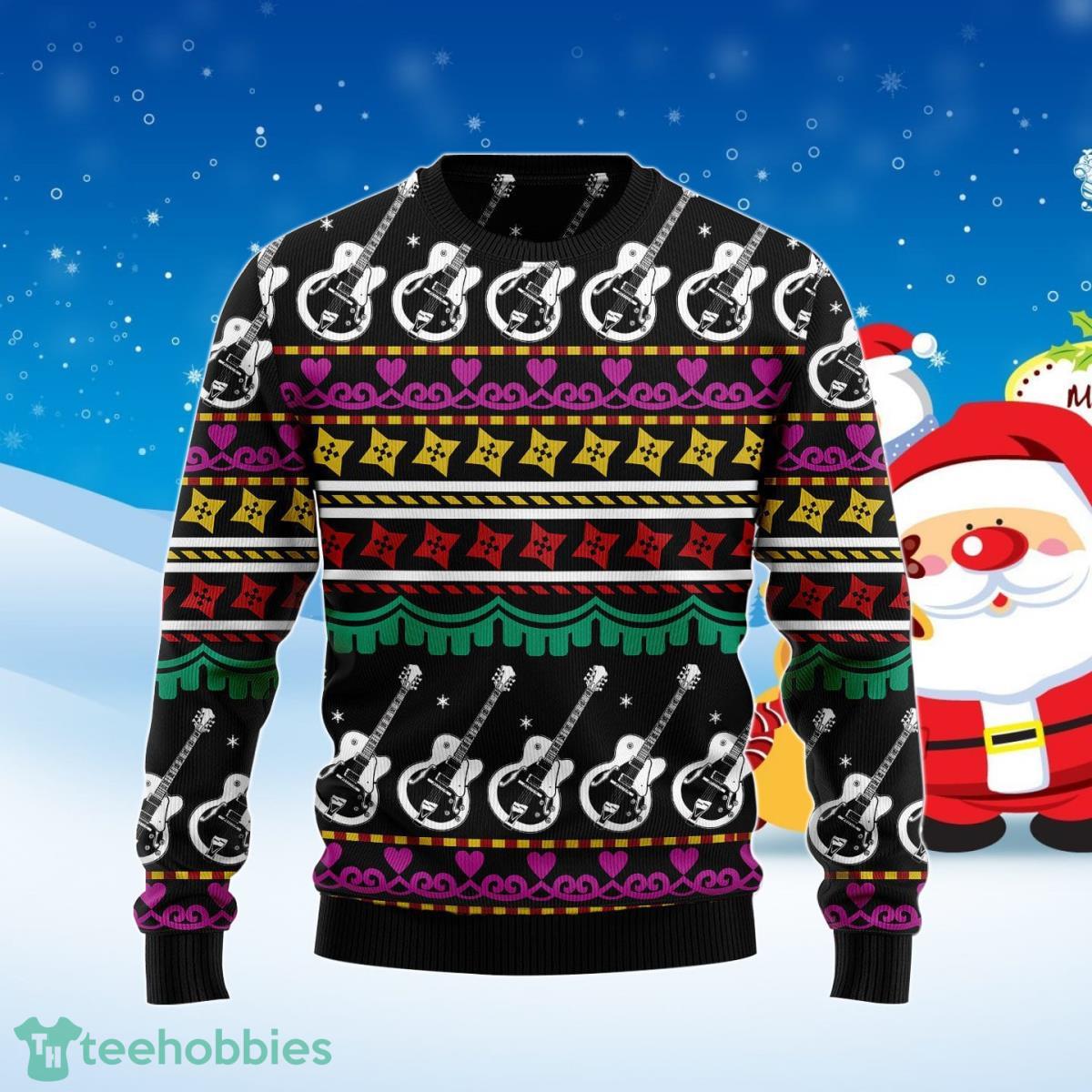 Guitar Christmas Ugly Christmas Sweater Best Gift For Men And Women Product Photo 1