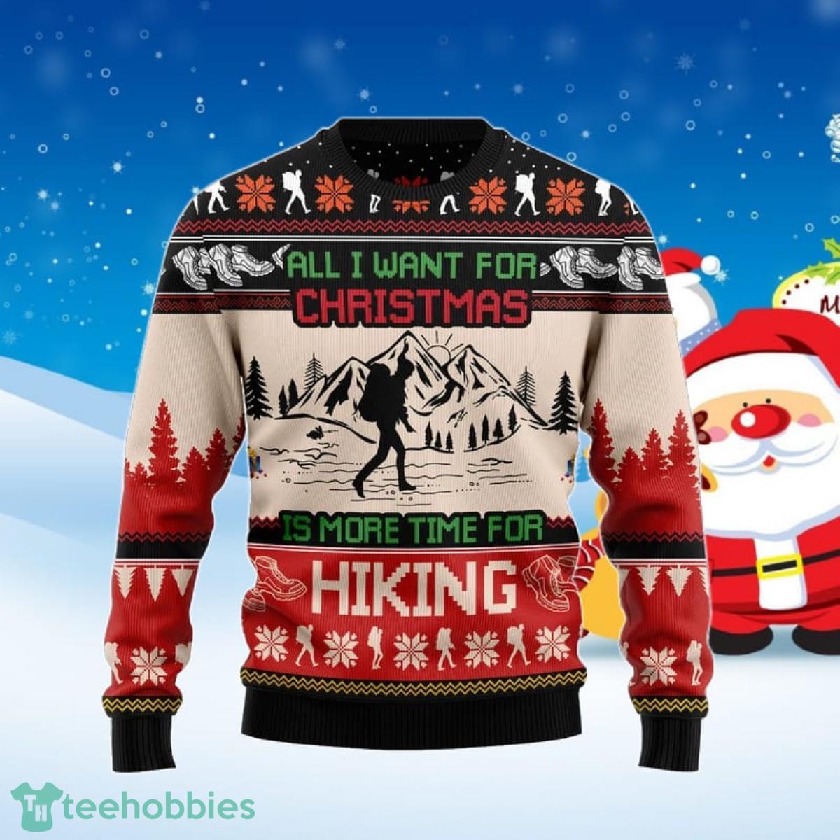 Hiking Ugly Christmas Sweater Best Gift For Men And Women Product Photo 1