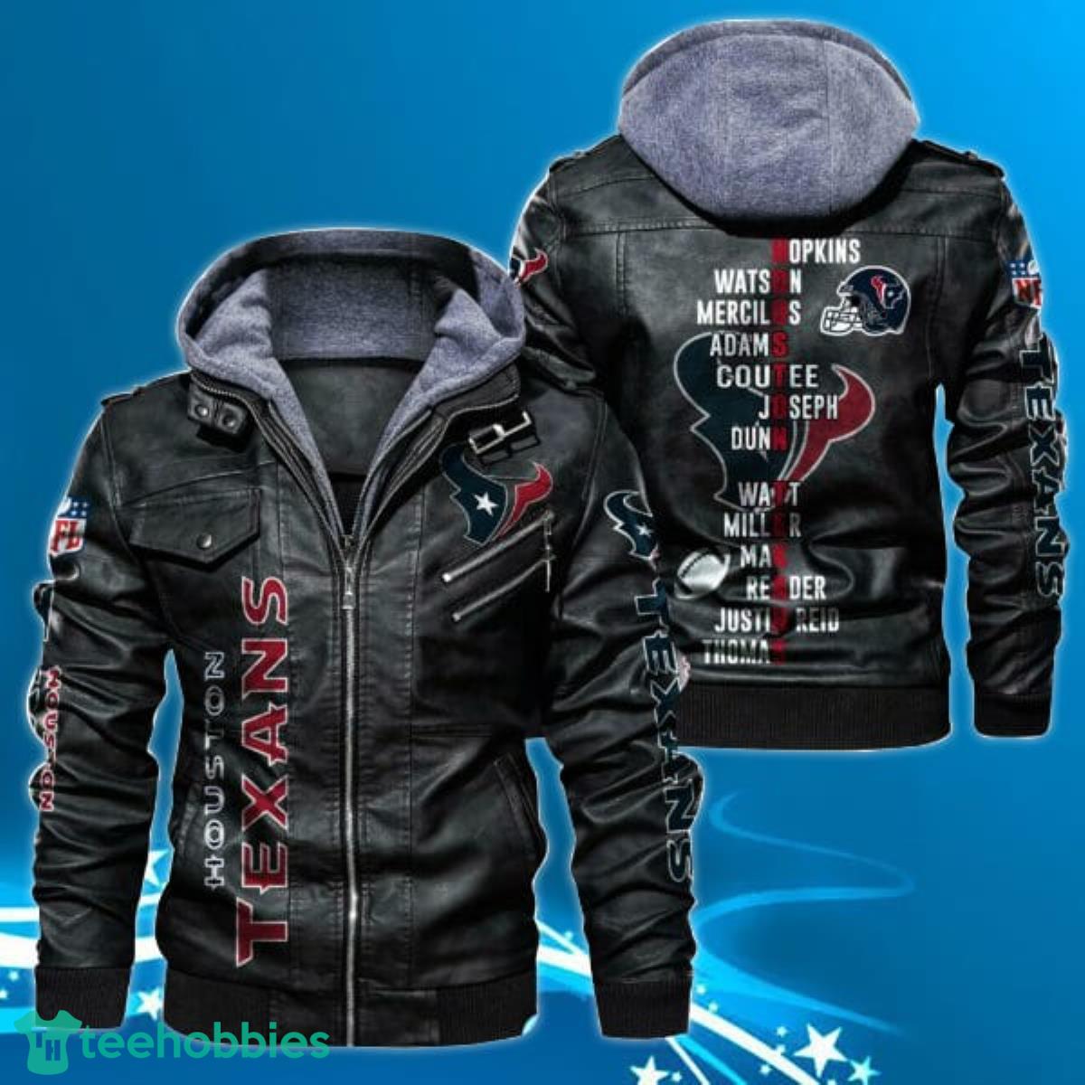 Houston Texans NFL Leather Jacket Special Gift For Men Product Photo 1