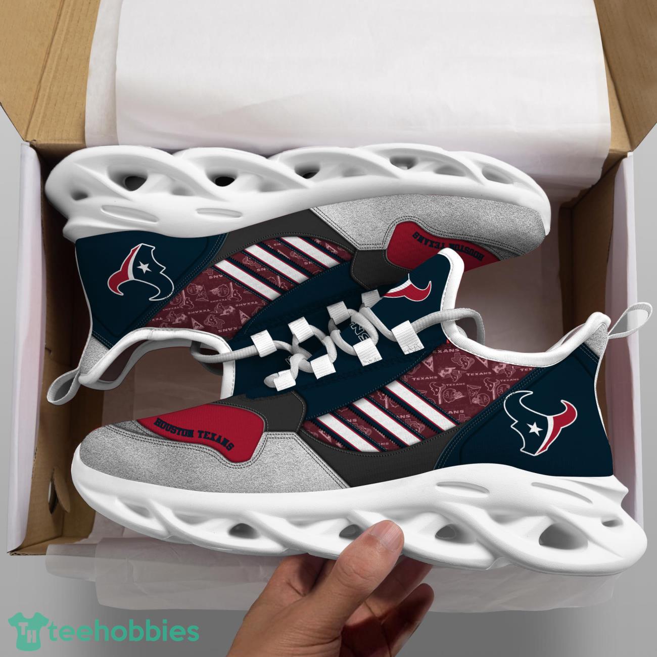 Houston Texans NFL Logo Sport Team Max Soul Shoes Clunky Running Sneakers Product Photo 2