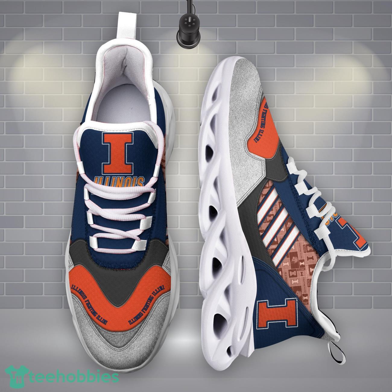 Illinois Fighting Illini NCAA3 Logo Sport Team Max Soul Shoes Clunky Running Sneakers Product Photo 1
