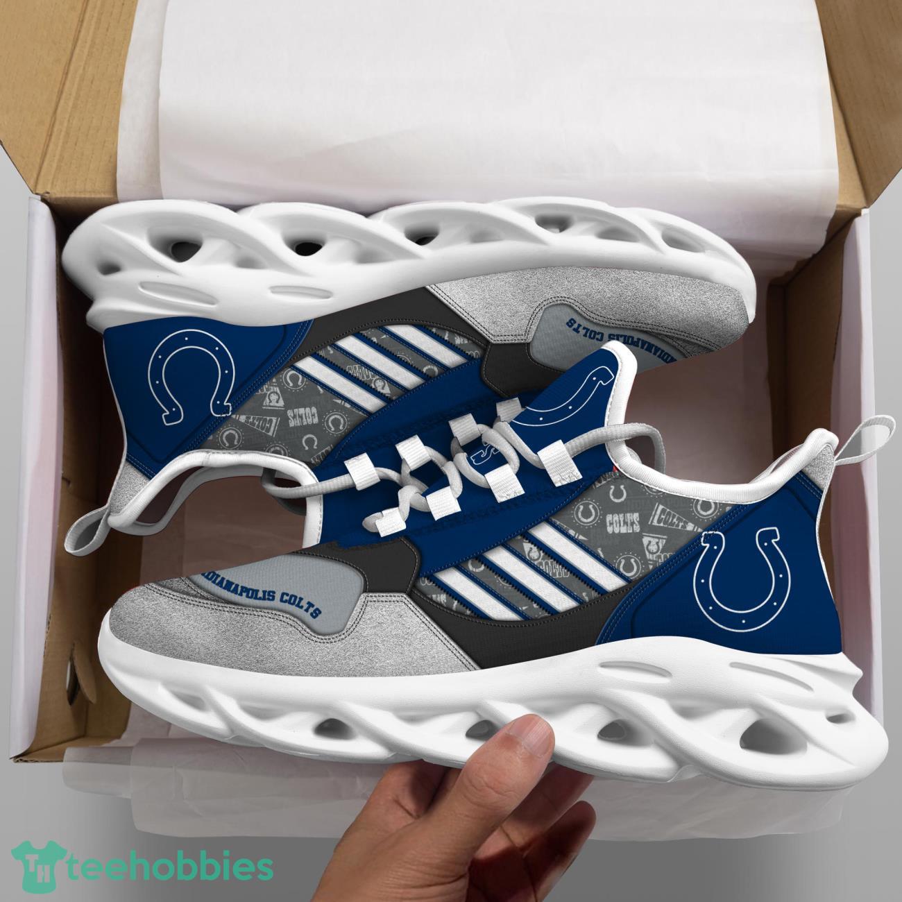 Indianapolis Colts NFL Logo Sport Team Max Soul Shoes Clunky Running Sneakers Product Photo 2