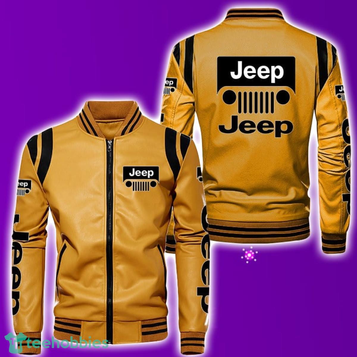 Jeep Leather Bomber Jacket Best Gift For Men And Women Fans