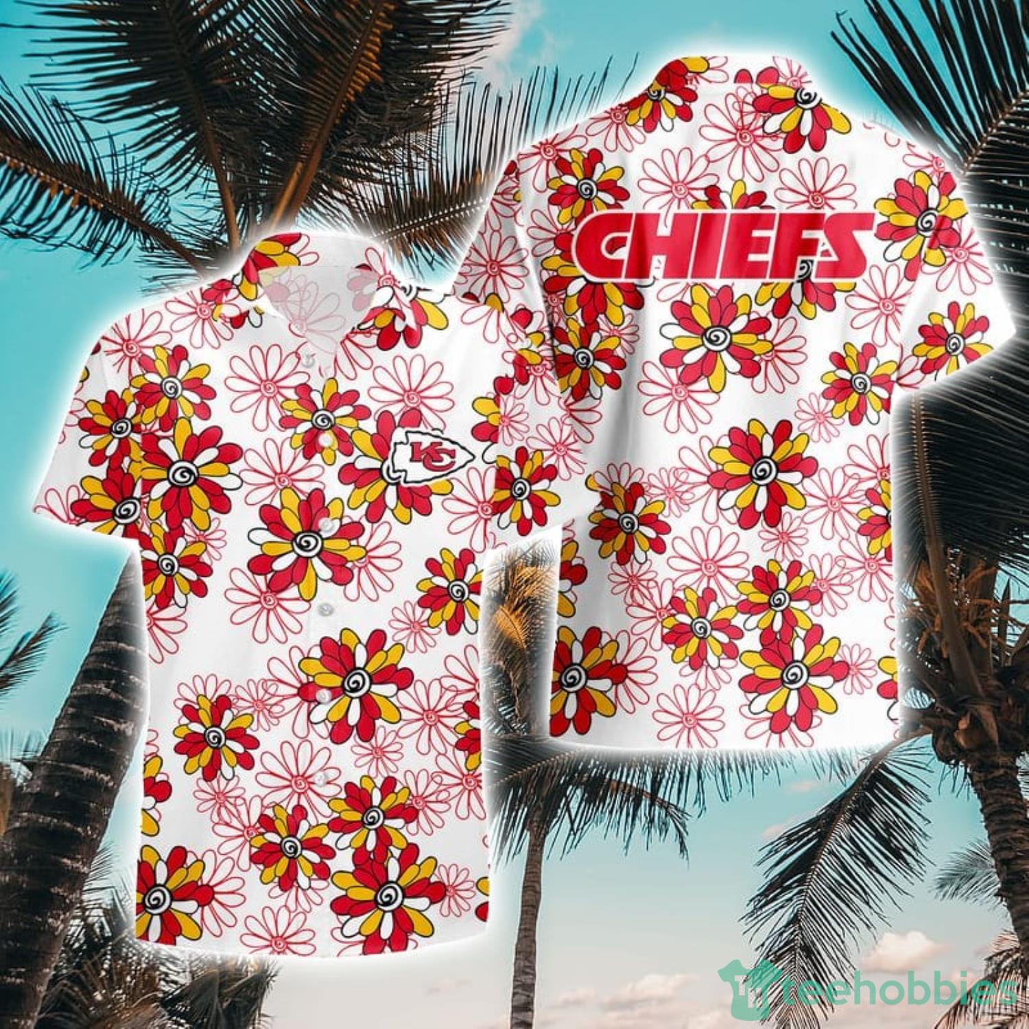 Kansas City Chiefs Flower Pattern Aloha Hawaii Shirt Summer Holiday Gift - Stocktee Kansas City Chiefs Flower Pattern Limited Edition Hawaii Shirt Summer Collection Size S-5XL NEW042610