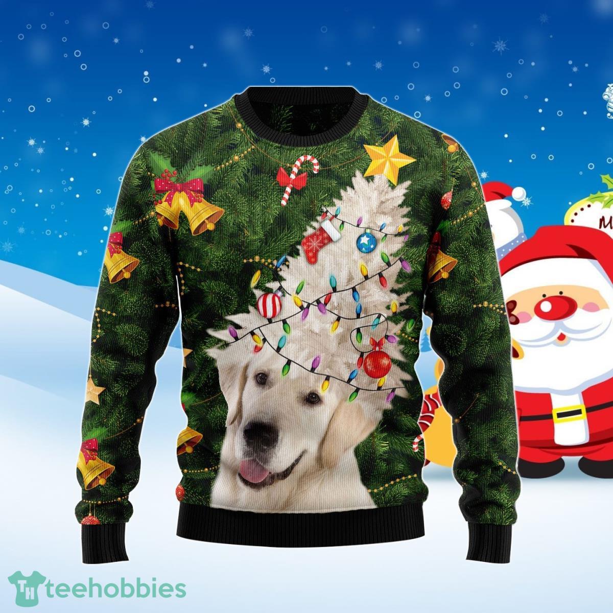 Labrador Retriever Noel Tree Ugly Christmas Sweater Best Gift Product Photo 1