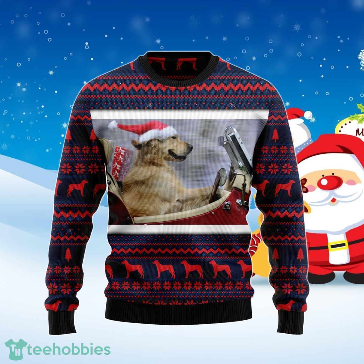 Labrador Retriever Ride Ugly Christmas Sweater Best Gift For Men And Women Product Photo 1