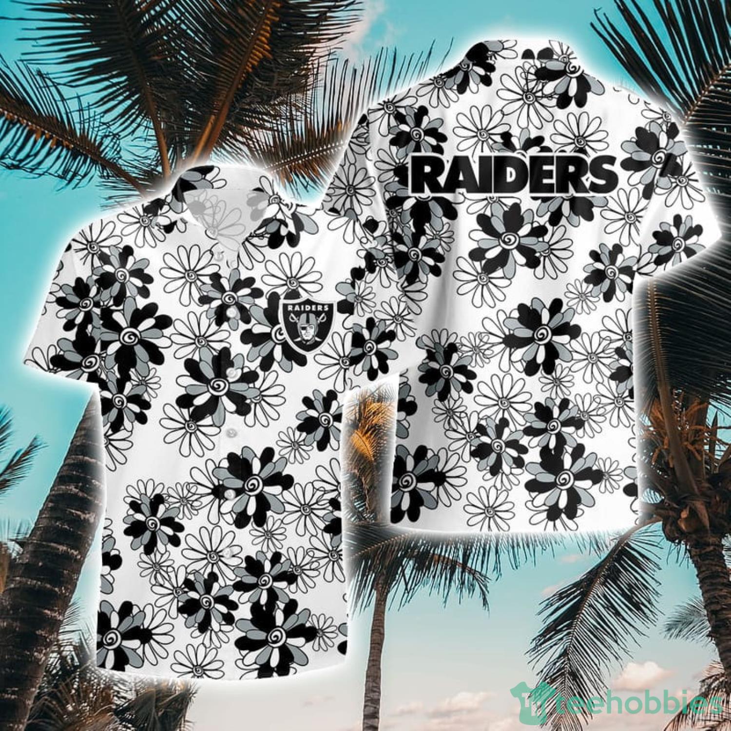 Las Vegas Raiders Flower Pattern Aloha Hawaii Shirt Summer Holiday Gift - Stocktee Las Vegas Raiders Flower Pattern Limited Edition Hawaii Shirt Summer Collection Size S-5XL NEW042606
