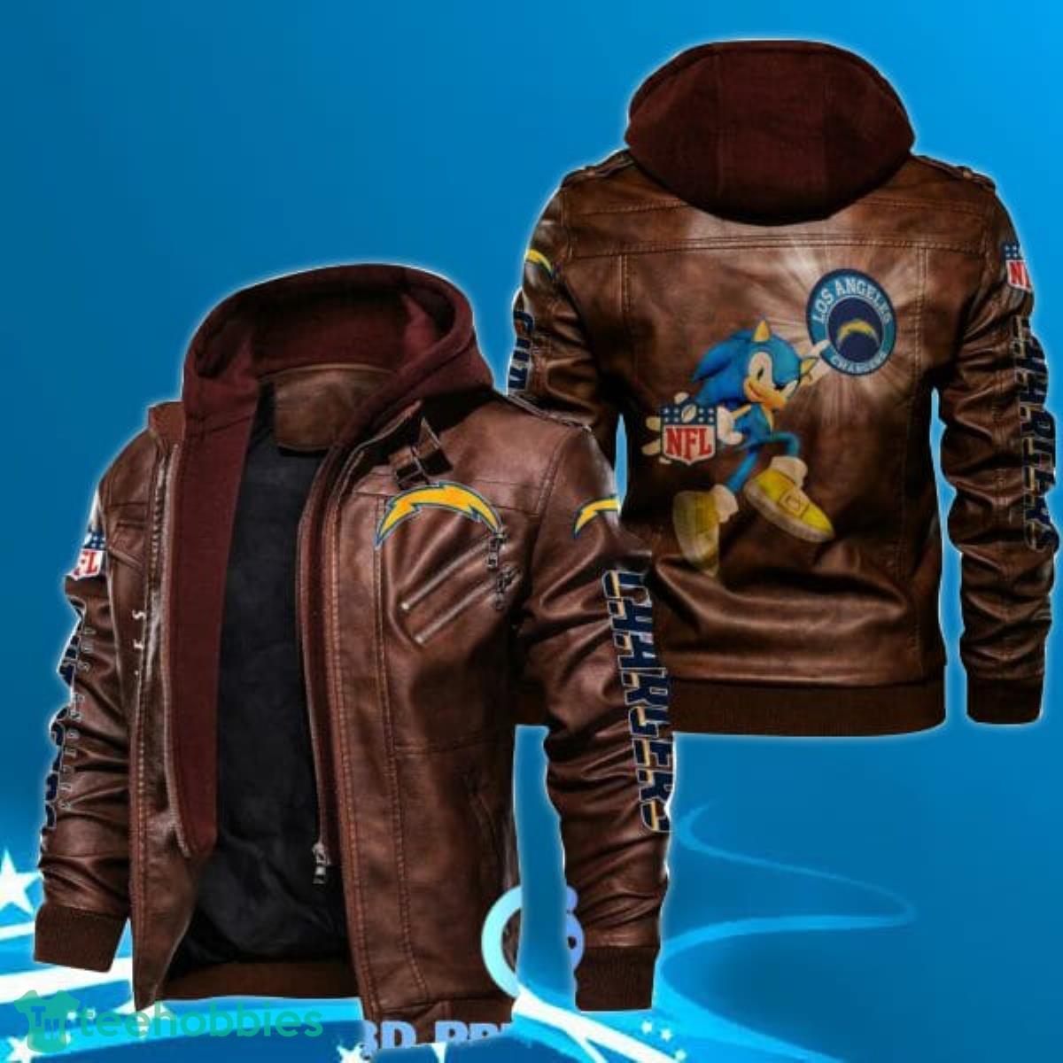 Los Angeles Chargers Leather Jacket Product Photo 1