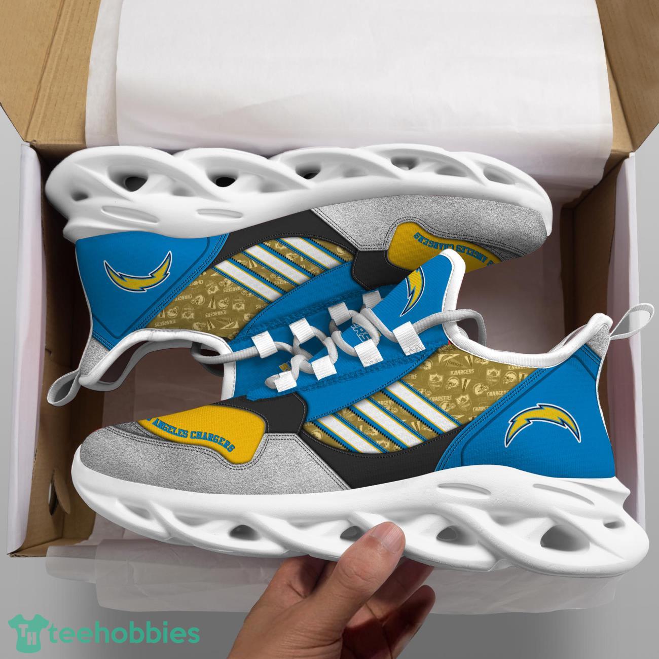 Los Angeles Chargers NFL Logo Sport Team Max Soul Shoes Clunky Running Sneakers Product Photo 2