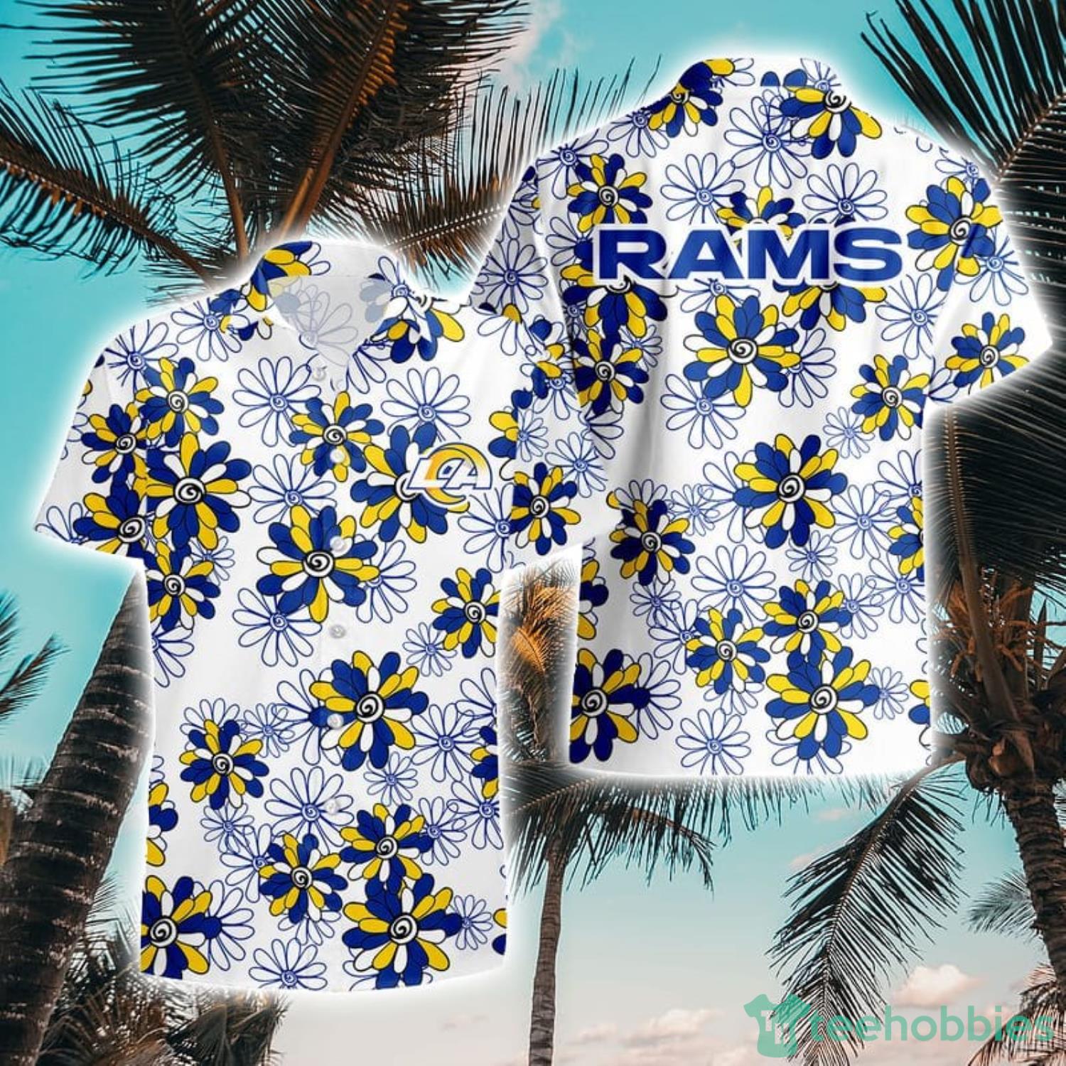 Los Angeles Rams Flower Pattern Aloha Hawaii Shirt Summer Holiday Gift - Stocktee Los Angeles Rams Flower Pattern Limited Edition Hawaii Shirt Summer Collection Size S-5XL NEW042625