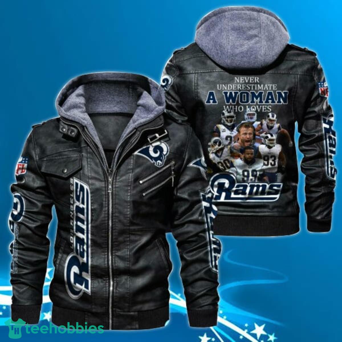 Los Angeles Rams NFL Leather Jacket Impressive Gift Product Photo 1