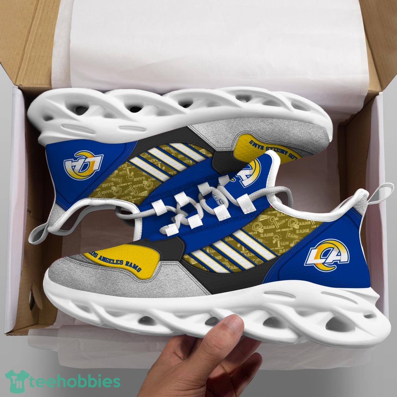 Los Angeles Rams NFL Logo Sport Team Max Soul Shoes Clunky Running Sneakers Product Photo 2