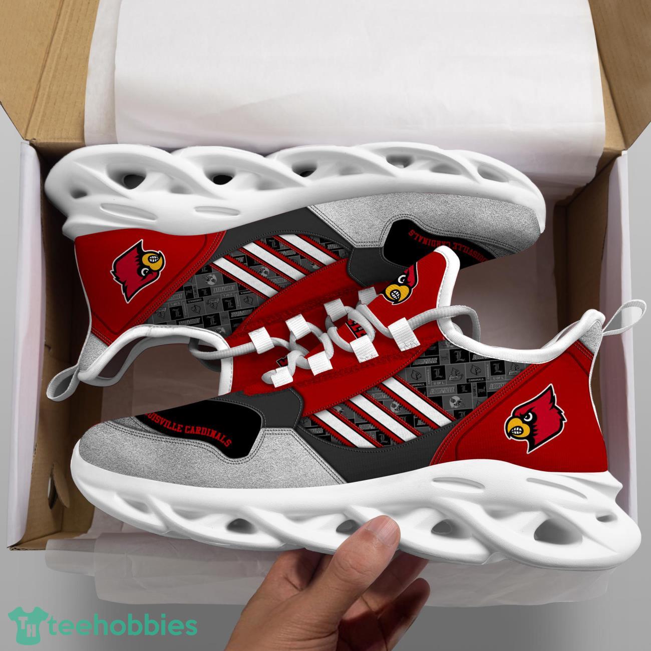 Louisville Cardinals NCAA2 Logo Sport Team Max Soul Shoes Clunky Running Sneakers Product Photo 2