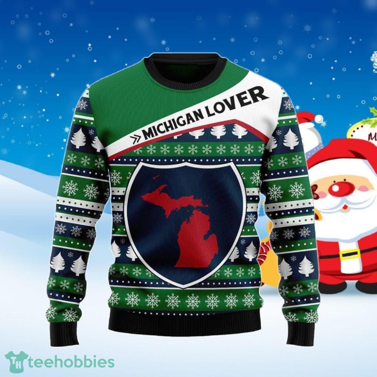 Michigan Lover Ugly Christmas Sweater Special Gift For Men And Women Product Photo 1 Michigan Lover Ugly Christmas Sweater Special Gift For Men And Women Product Photo 1
