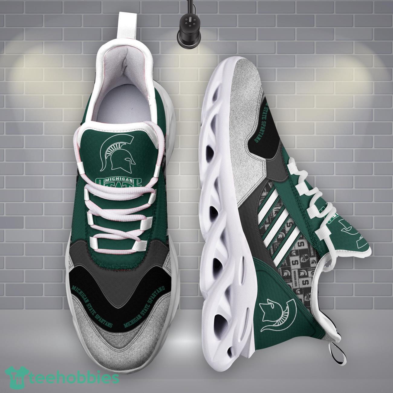 Michigan State Spartans NCAA1 Logo Sport Team Max Soul Shoes Clunky Running Sneakers Product Photo 1
