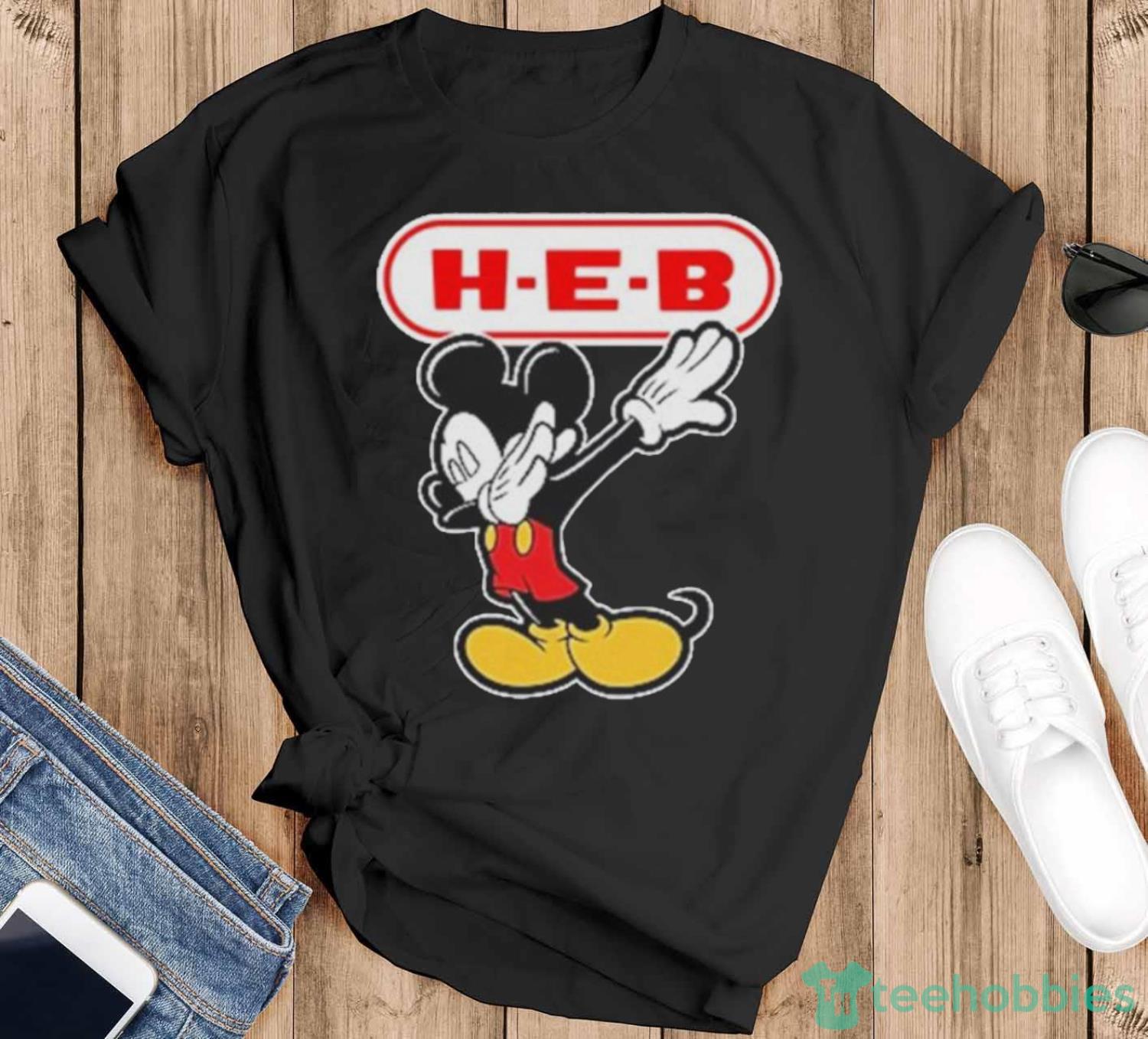 Mickey Mouse H-E-B it’s not a one-way job it’s relationship shirt - Black T-Shirt