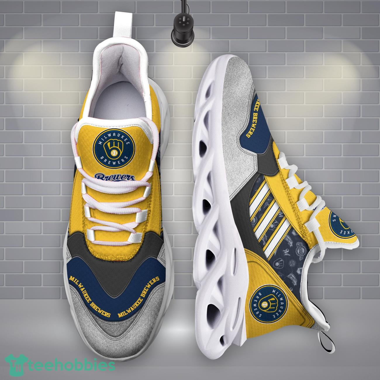 Milwaukee Brewers MLB Logo Sport Team Max Soul Shoes Clunky Running Sneakers Product Photo 1