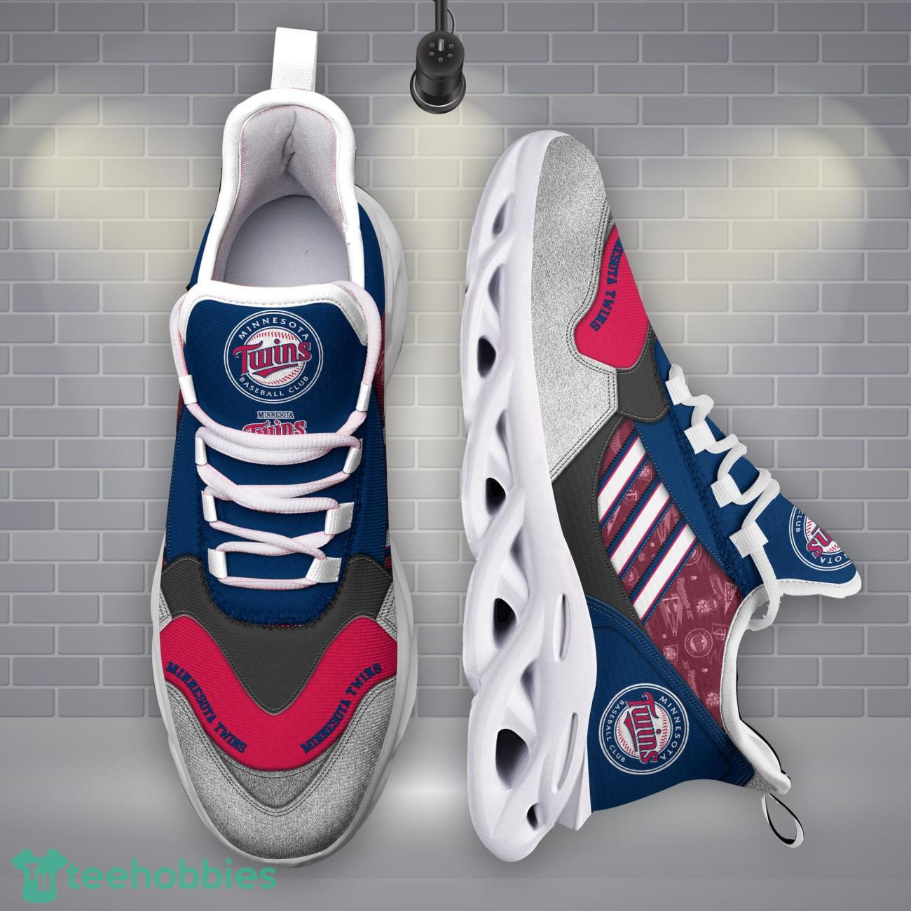 Minnesota Twins MLB Logo Sport Team Max Soul Shoes Clunky Running Sneakers Product Photo 1