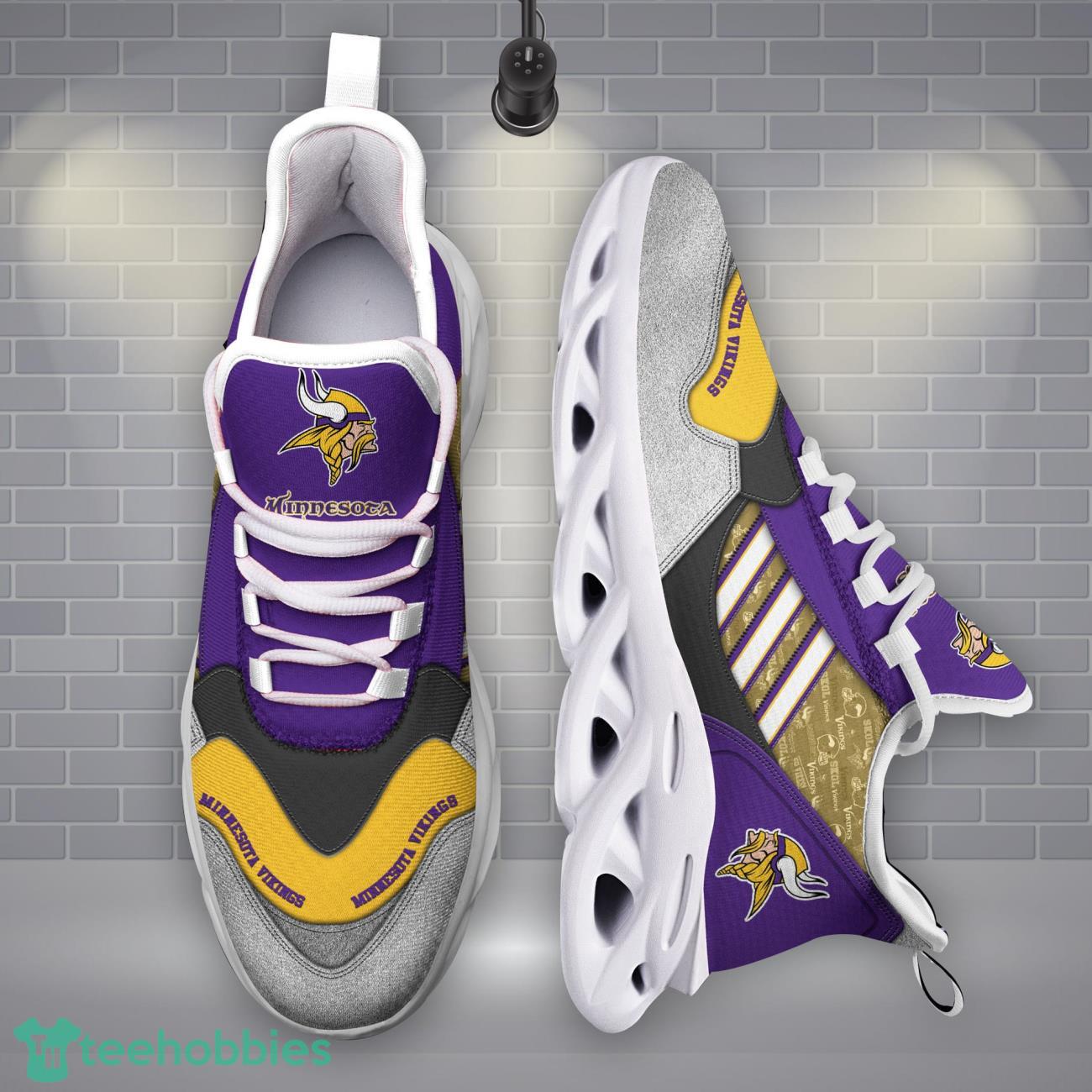 Minnesota Vikings NFL Logo Sport Team Max Soul Shoes Clunky Running Sneakers Product Photo 1