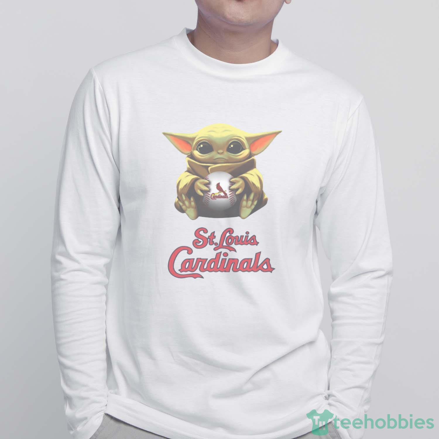 MLB Baseball St.Louis Cardinals Star Wars Baby Yoda Shirt T Shirt - White Sweatshirt MLB Baseball St.Louis Cardinals Star Wars Baby Yoda Shirt T Shirt - White Sweatshirt