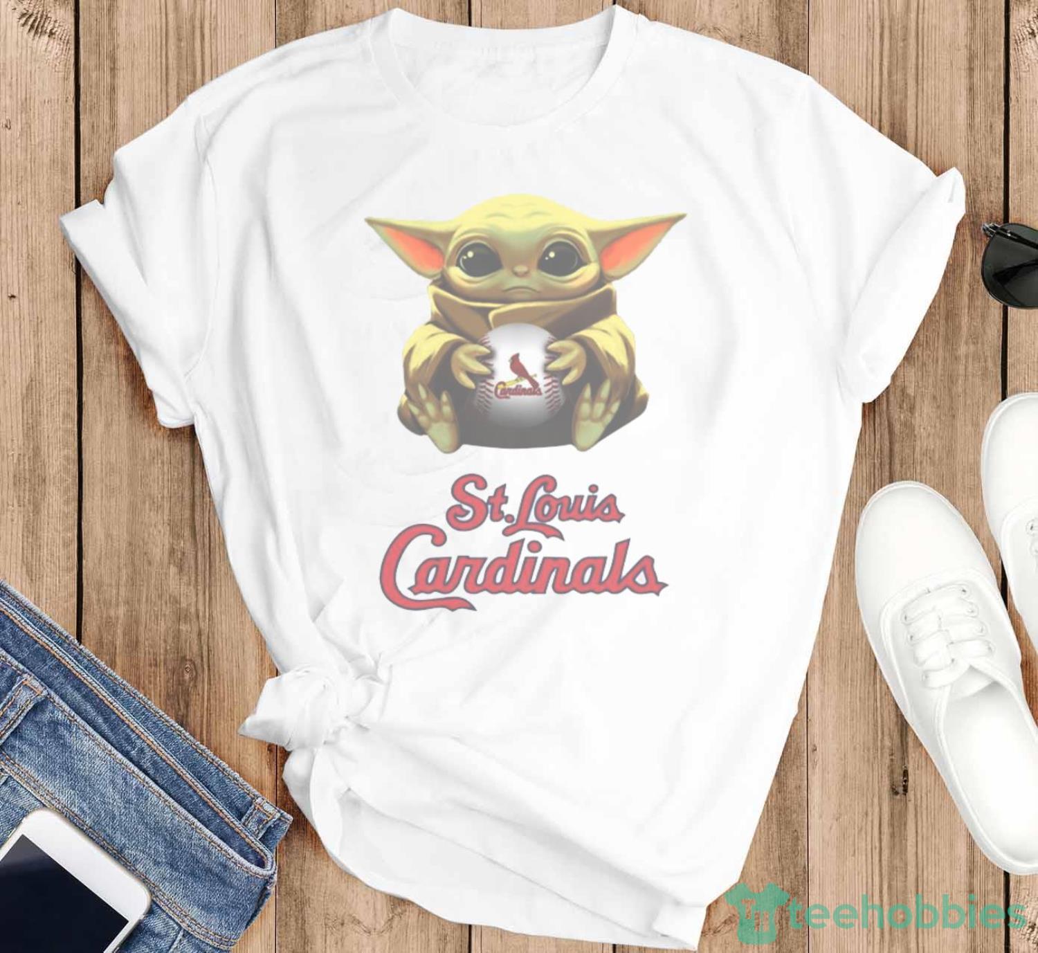 MLB Baseball St.Louis Cardinals Star Wars Baby Yoda Shirt T Shirt - White T-Shirt G500 MLB Baseball St.Louis Cardinals Star Wars Baby Yoda Shirt T Shirt - White T-Shirt G500