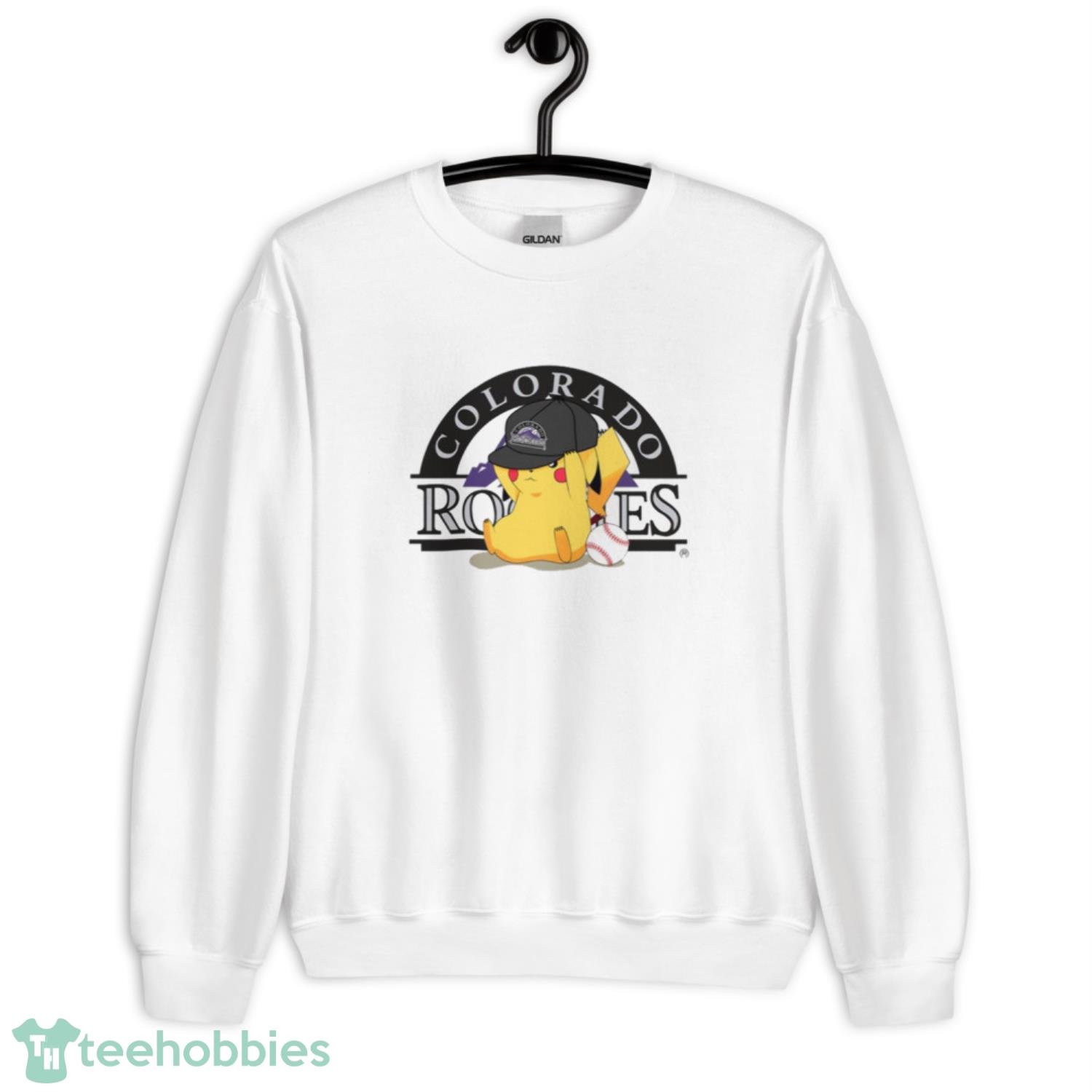 MLB Pikachu Baseball Sports Colorado Rockies T Shirt Product Photo 3